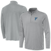 NHL St. Louis Blues Antigua Reprocess Quarter-Zip Pullover - Gray