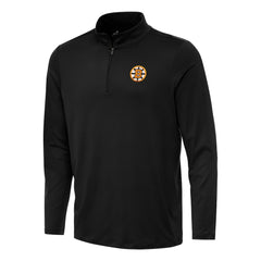NHL Boston Bruins Antigua Reprocess Quarter-Zip Pullover - Black