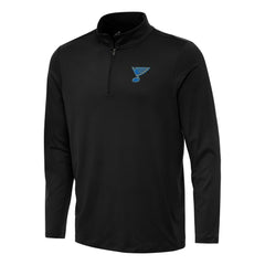 NHL St. Louis Blues Antigua Reprocess Quarter-Zip Pullover - Black