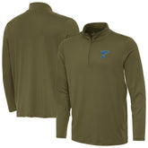 NHL St. Louis Blues Antigua Reprocess Quarter-Zip Pullover - Olive