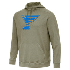 NHL St. Louis Blues Antigua Cloud Pullover Hoodie - Olive