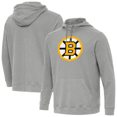 NHL Boston Bruins Antigua Cloud Pullover Hoodie - Heather Gray