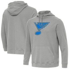 NHL St. Louis Blues Antigua Cloud Pullover Hoodie - Heather Gray