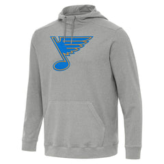 NHL St. Louis Blues Antigua Cloud Pullover Hoodie - Heather Gray