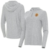 NHL Boston Bruins Antigua Women's Daybreak Quarter-Zip Hoodie - Heather Gray