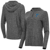 NHL St. Louis Blues Antigua Women's Daybreak Quarter-Zip Hoodie - Heather Black