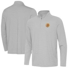 NHL Boston Bruins Antigua Twine Quarter-Zip Pullover - Gray