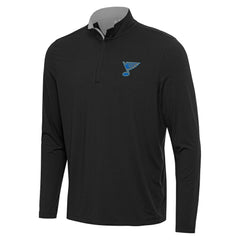 NHL St. Louis Blues Antigua Content Quarter-Zip Jacket - Heather Gray