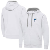 NHL St. Louis Blues Antigua Victory Full-Zip Hoodie - White