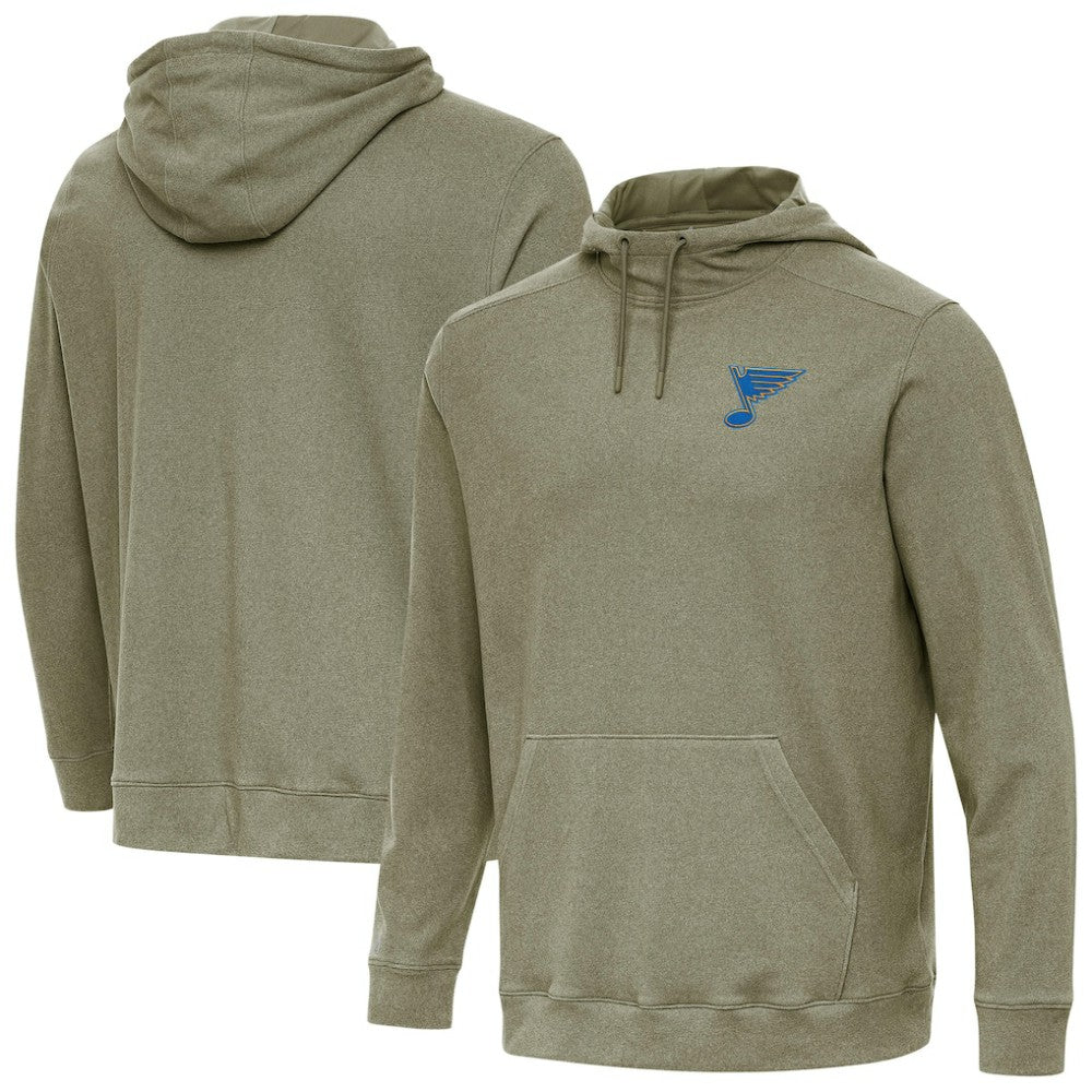NHL St. Louis Blues Antigua Cloud Pullover Hoodie - Olive