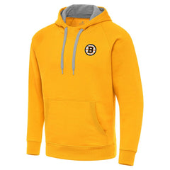 NHL Boston Bruins Antigua Victory Pullover Hoodie - Gold