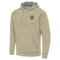 NHL Boston Bruins Antigua Victory Pullover Hoodie - Khaki