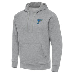 NHL St. Louis Blues Antigua Victory Pullover Hoodie - Heather Gray