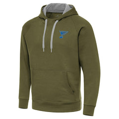 NHL St. Louis Blues Antigua Victory Pullover Hoodie - Olive