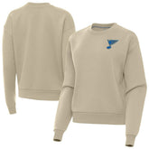 NHL St. Louis Blues Antigua Women's Victory Pullover Sweatshirt - Khaki
