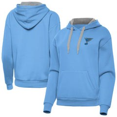 NHL St. Louis Blues Antigua Women's Victory Pullover Hoodie - Blue