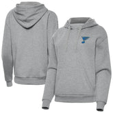 NHL St. Louis Blues Antigua Women's Victory Pullover Hoodie - Heather Gray