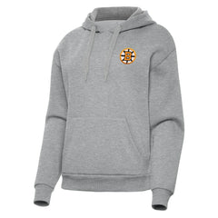 NHL Boston Bruins Antigua Women's Victory Pullover Hoodie - Heather Gray