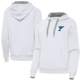 NHL St. Louis Blues Antigua Women's Victory Pullover Hoodie - White