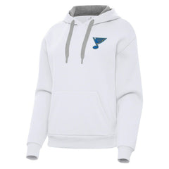 NHL St. Louis Blues Antigua Women's Victory Pullover Hoodie - White