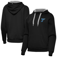 NHL St. Louis Blues Antigua Women's Victory Pullover Hoodie - Black