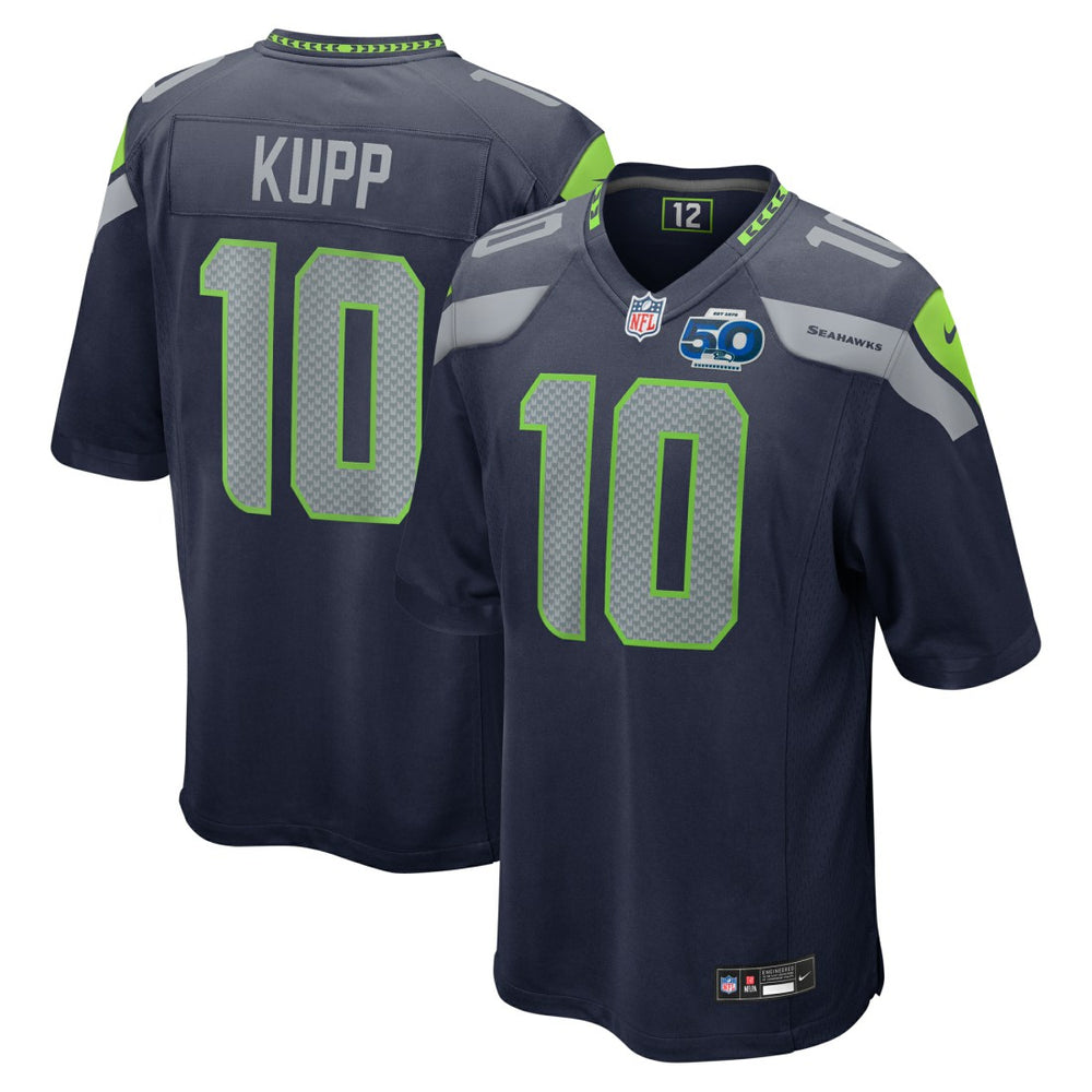 NFL Cooper Kupp Seattle Seahawks Team 50th Season Game Jersey - College Navy