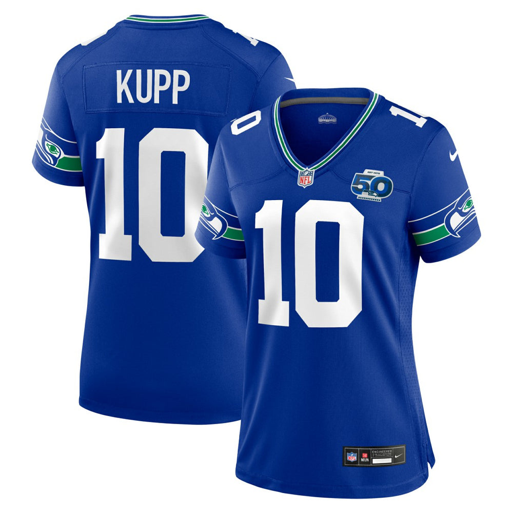 NFL Cooper Kupp Seattle Seahawks Women's Alternate 50th Season Game Jersey - Royal
