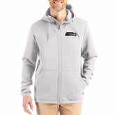 Seattle Seahawks Cutter & Buck Roam Epic Comfort Recycled Full-Zip Hoodie Jacket Gray