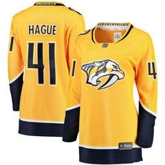 NHL Nicolas Hague Nashville Predators Fanatics Women's Home Breakaway Jersey - Gold