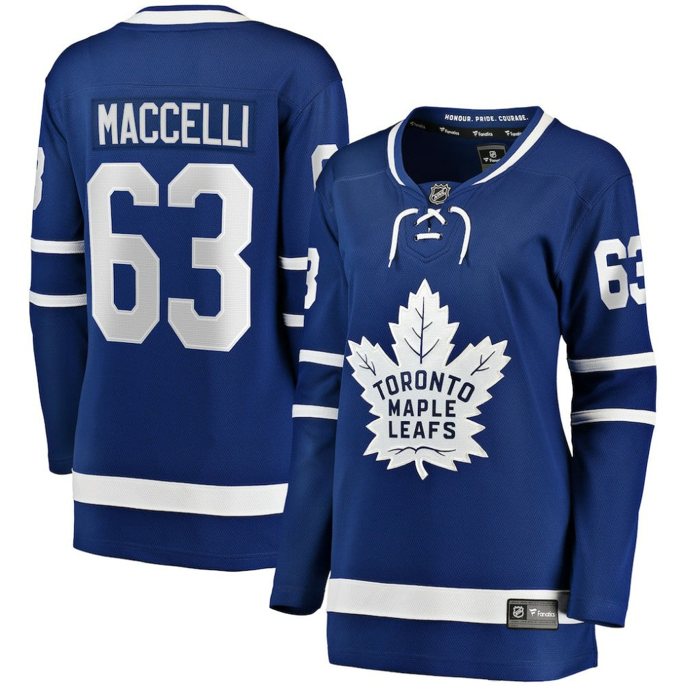 NHL Matias Maccelli Toronto Maple Leafs Fanatics Women's Home Breakaway Jersey - Blue