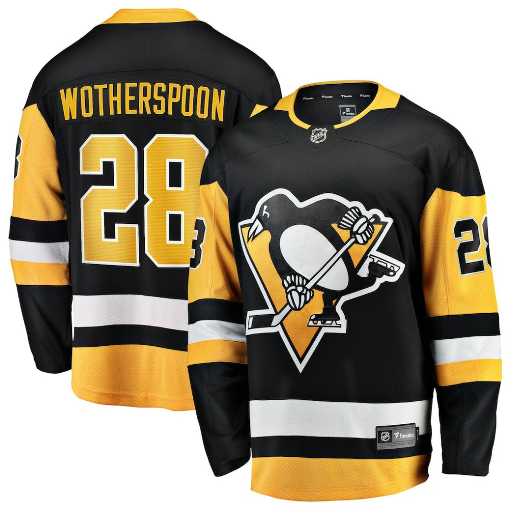 NHL Parker Wotherspoon Pittsburgh Penguins Fanatics Home Breakaway Jersey - Black