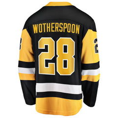 NHL Parker Wotherspoon Pittsburgh Penguins Fanatics Home Breakaway Jersey - Black