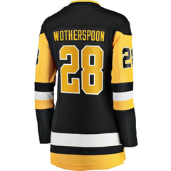 NHL Parker Wotherspoon Pittsburgh Penguins Fanatics Women's Home Breakaway Jersey - Black