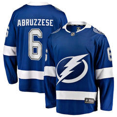 NHL Nick Abruzzese Tampa Bay Lightning Fanatics Home Breakaway Jersey - Blue