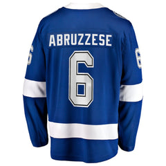 NHL Nick Abruzzese Tampa Bay Lightning Fanatics Home Breakaway Jersey - Blue