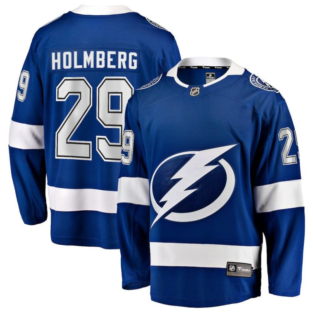 NHL Pontus Holmberg Tampa Bay Lightning Fanatics Home Breakaway Jersey - Blue