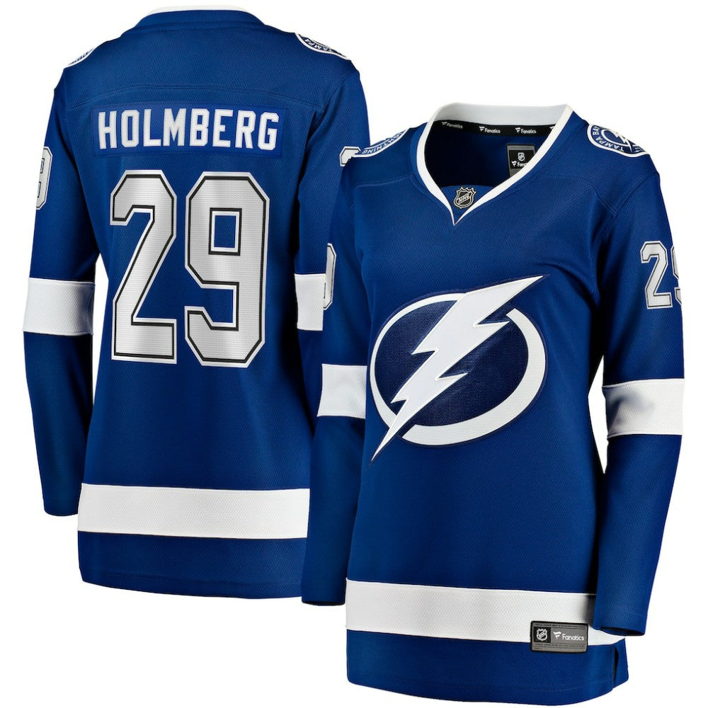 NHL Pontus Holmberg Tampa Bay Lightning Fanatics Women's Home Breakaway Jersey - Blue