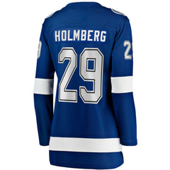 NHL Pontus Holmberg Tampa Bay Lightning Fanatics Women's Home Breakaway Jersey - Blue