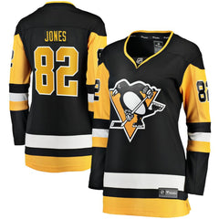 NHL Caleb Jones Pittsburgh Penguins Fanatics Women's Home Breakaway Jersey - Black