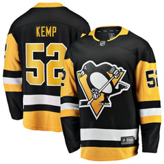 NHL Philip Kemp Pittsburgh Penguins Fanatics Home Breakaway Jersey - Black