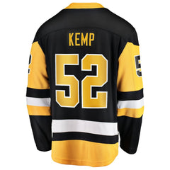 NHL Philip Kemp Pittsburgh Penguins Fanatics Home Breakaway Jersey - Black