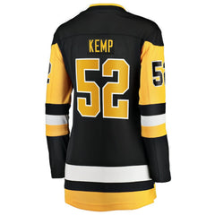 NHL Philip Kemp Pittsburgh Penguins Fanatics Women's Home Breakaway Jersey - Black