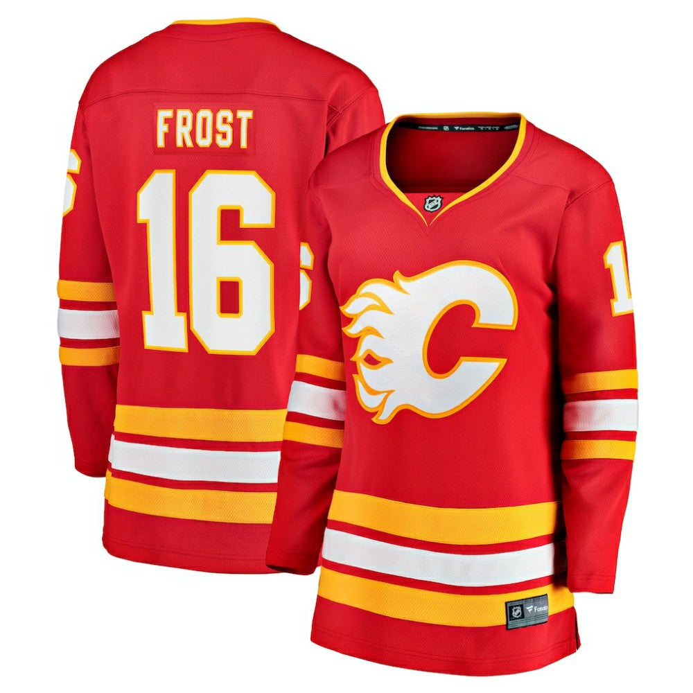 NHL Morgan Frost Calgary Flames Fanatics Women's Home Breakaway Jersey - Red