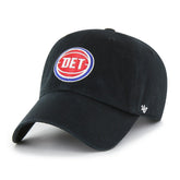 Detroit Pistons '47 Core Logo Clean Up Adjustable Hat Black