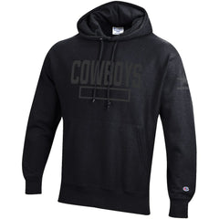 Dallas Cowboys Champion Tonal Reverse Weave Fleece Hoodie Black