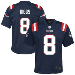 NFL Stefon Diggs New England Patriots Youth Team Game Jersey - Navy