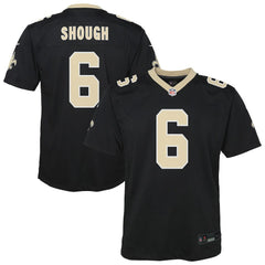 NFL Tyler Shough New Orleans Saints Youth Team Game Jersey - Black