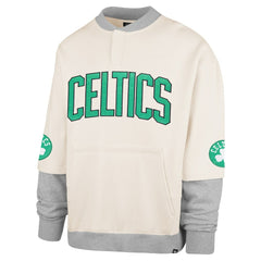 Boston Celtics '47 Crossover Collection Trifecta Double Layered Fleece Sweatshirt Cream