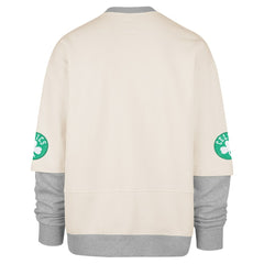 Boston Celtics '47 Crossover Collection Trifecta Double Layered Fleece Sweatshirt Cream