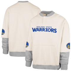 Golden State Warriors '47 Crossover Collection Trifecta Double Layered Fleece Sweatshirt Cream